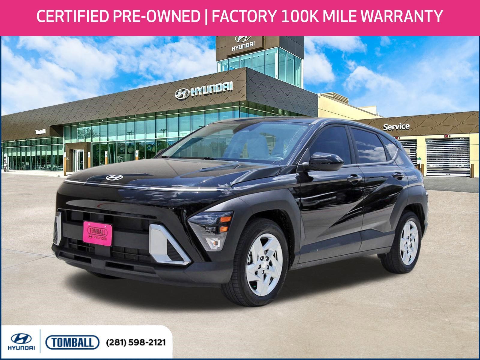Abyss Black Pearl 2025 Hyundai Kona SUV / Crossover Front-Wheel Drive Continuously Variable Transmission