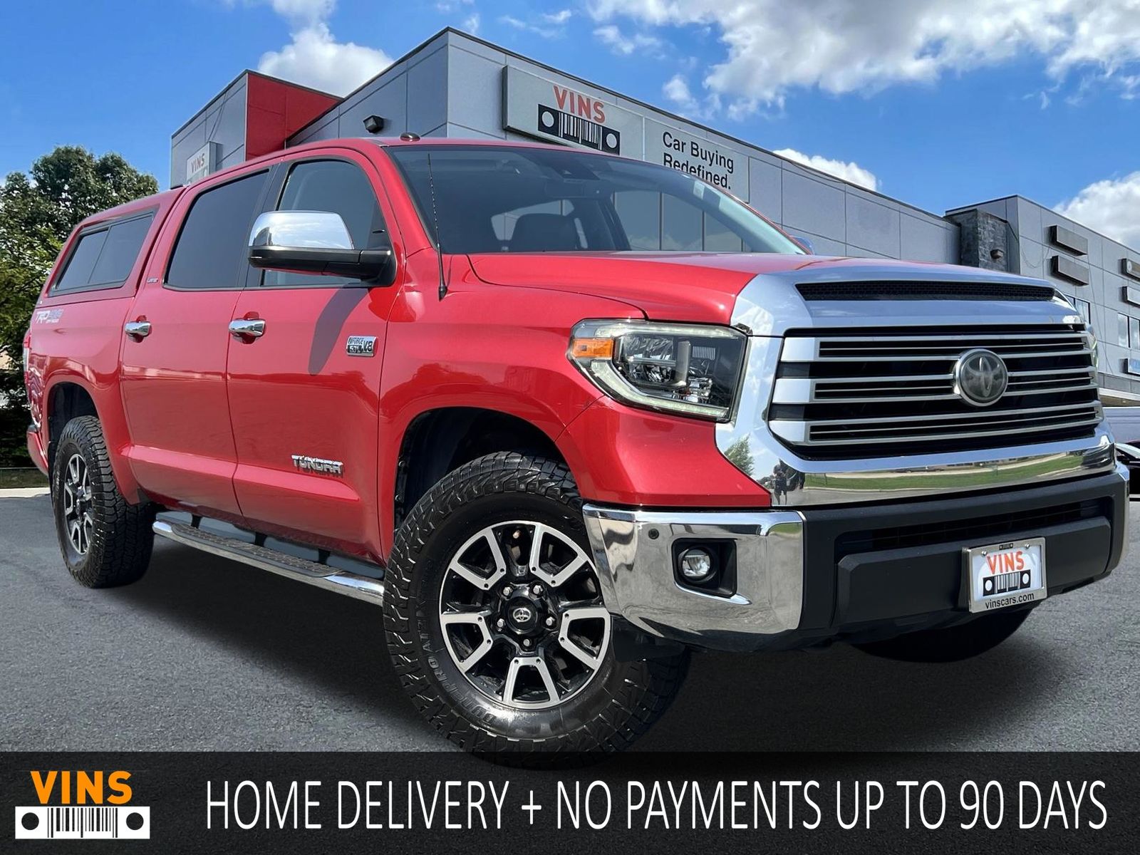Barcelona Red Metallic 2018 Toyota Tundra Pickup Truck Four-Wheel Drive 6-Speed Automatic Overdrive