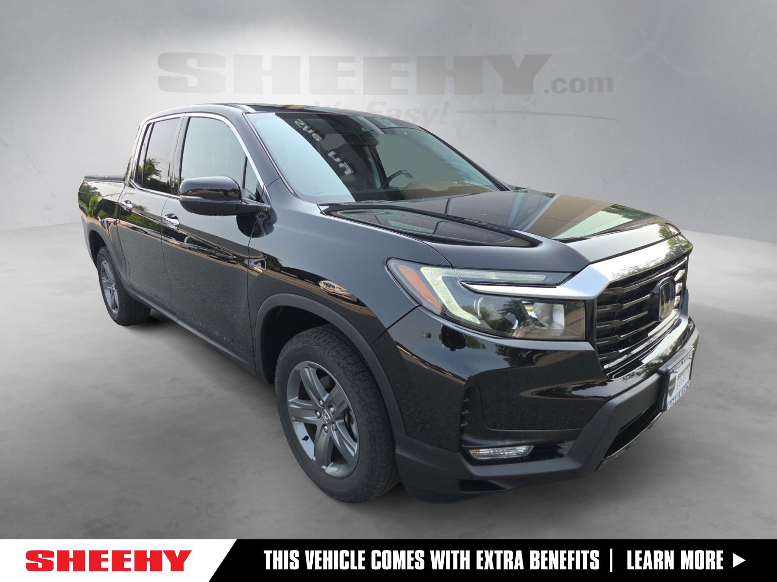 Crystal Black Pearl 2021 Honda Ridgeline Pickup Truck All-Wheel Drive 9-Speed Automatic
