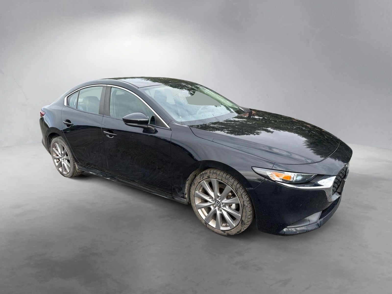 Jet Black 2021 Mazda MAZDA3 Sedan Front-Wheel Drive 6-Speed Automatic