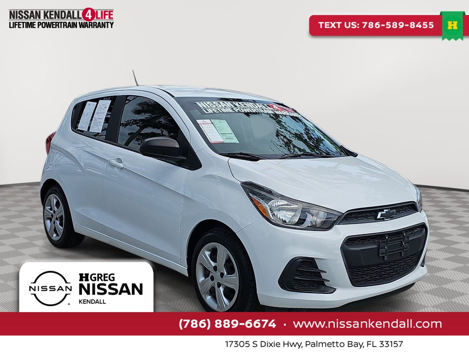 Summit White 2017 Chevrolet Spark Hatchback Front-Wheel Drive Continuously Variable Transmission