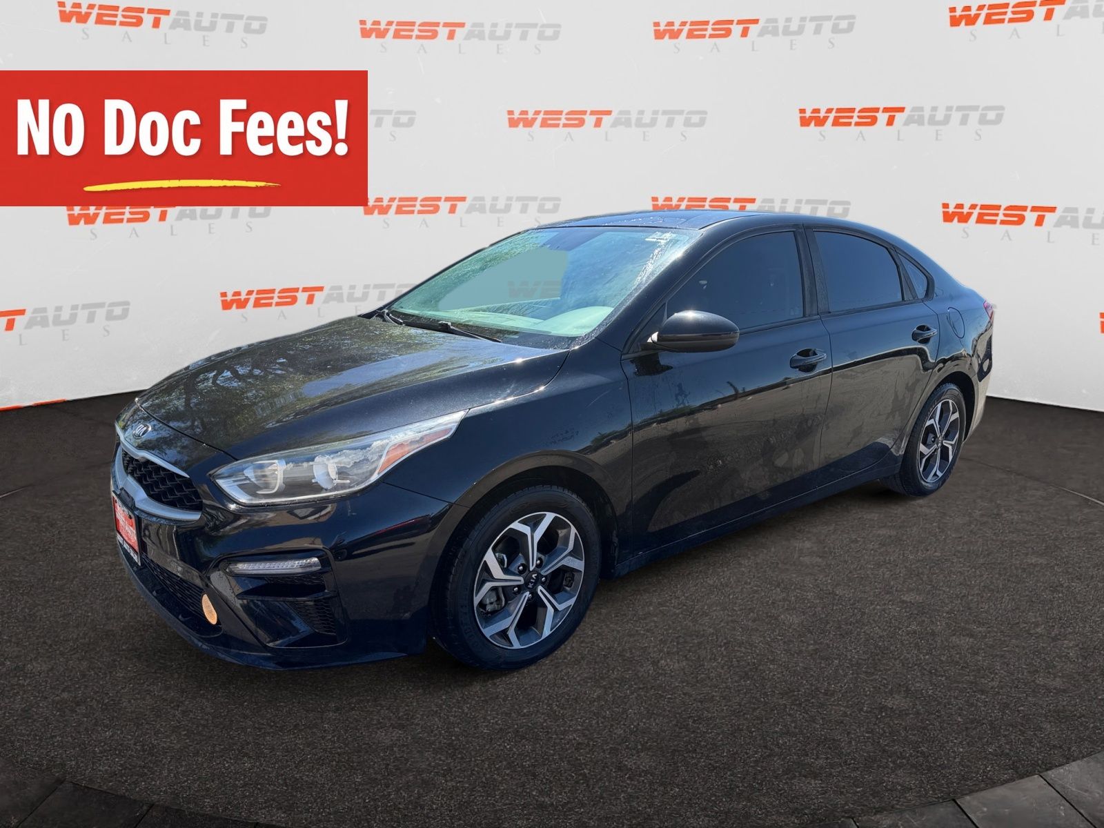 Aurora Black Pearl 2019 Kia Forte Sedan Front-Wheel Drive Continuously Variable Transmission
