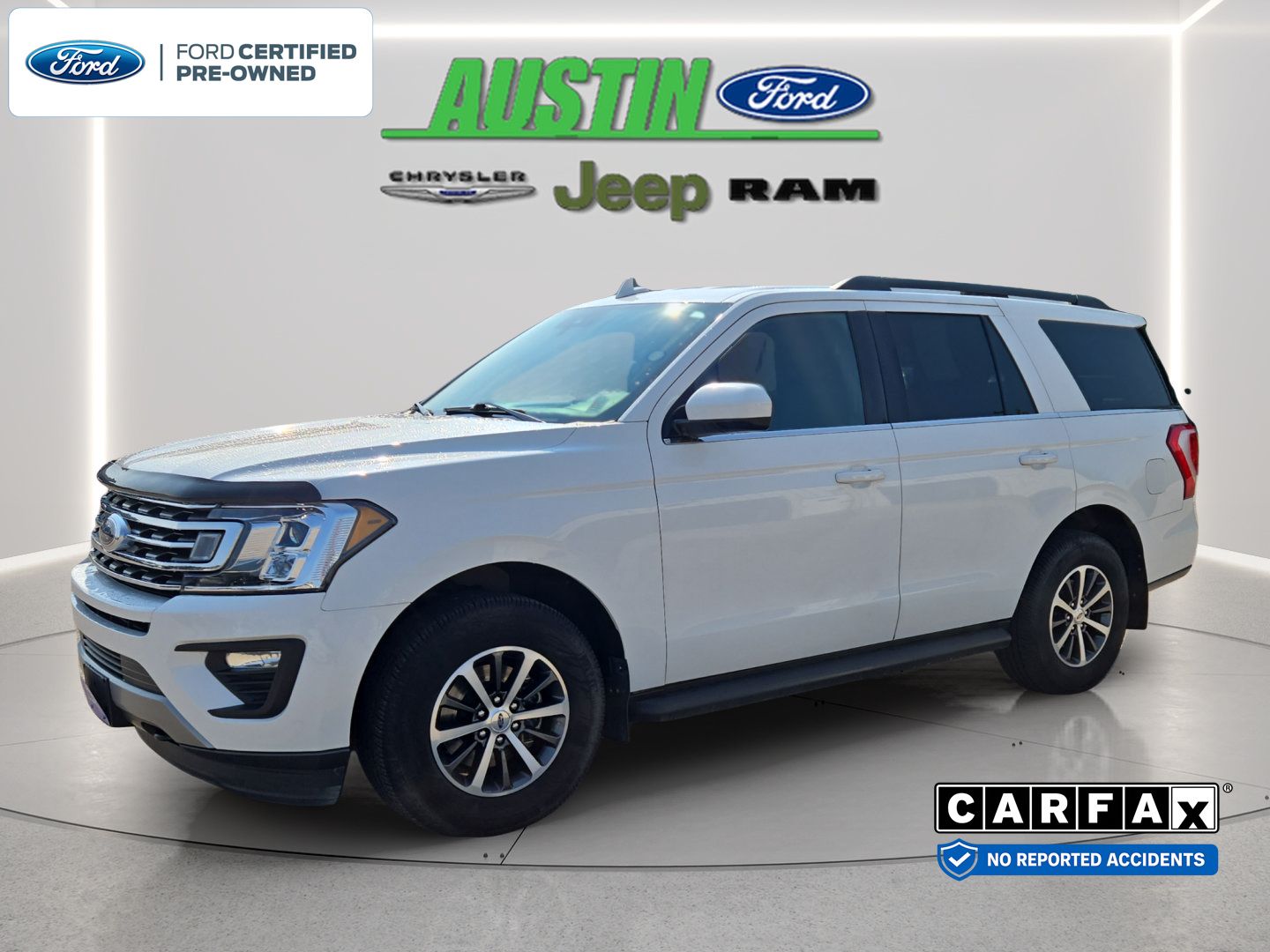 White Metallic 2020 Ford Expedition SUV / Crossover Four-Wheel Drive Automatic