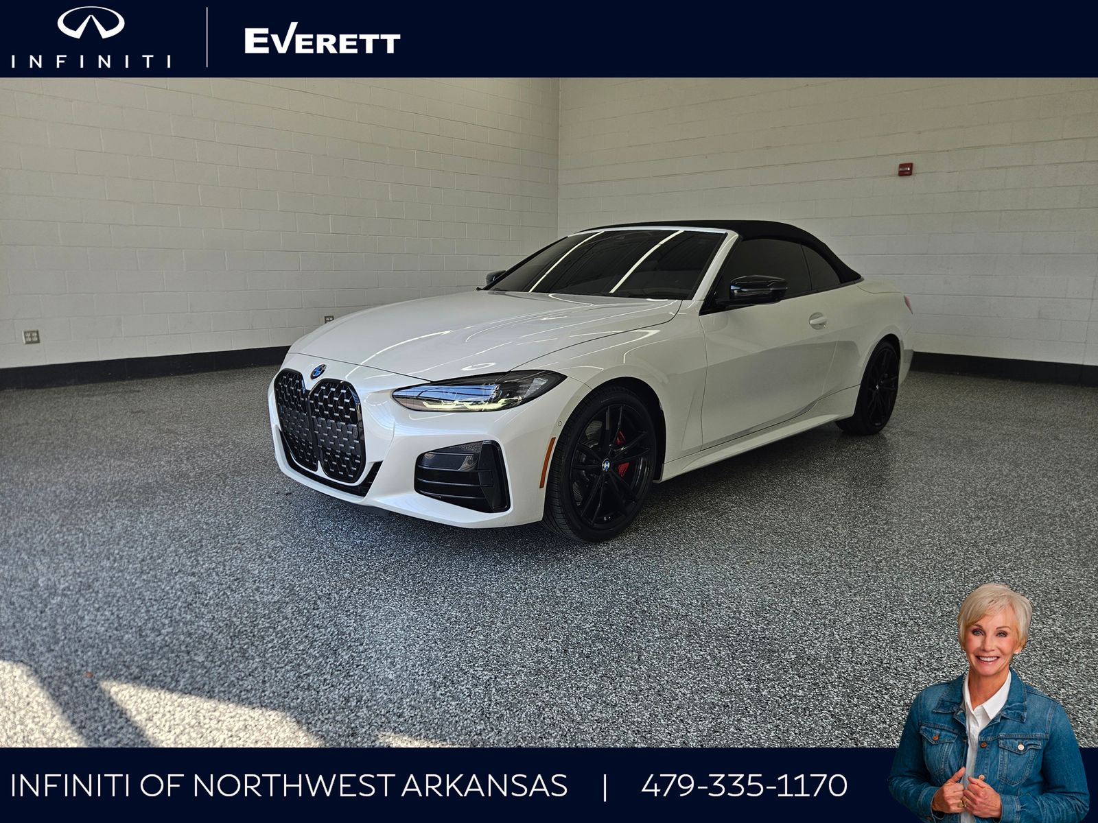 Mineral White Metallic 2024 BMW 4 Series Convertible All-Wheel Drive 8-Speed Automatic