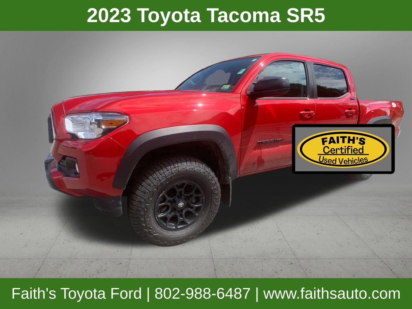 Barcelona Red Metallic 2023 Toyota Tacoma Pickup Truck Four-Wheel Drive 6-Speed Automatic