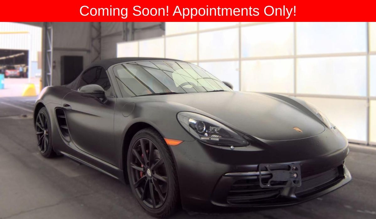 Black 2017 Porsche 718 Boxster Convertible Rear-Wheel Drive 7-Speed Automatic