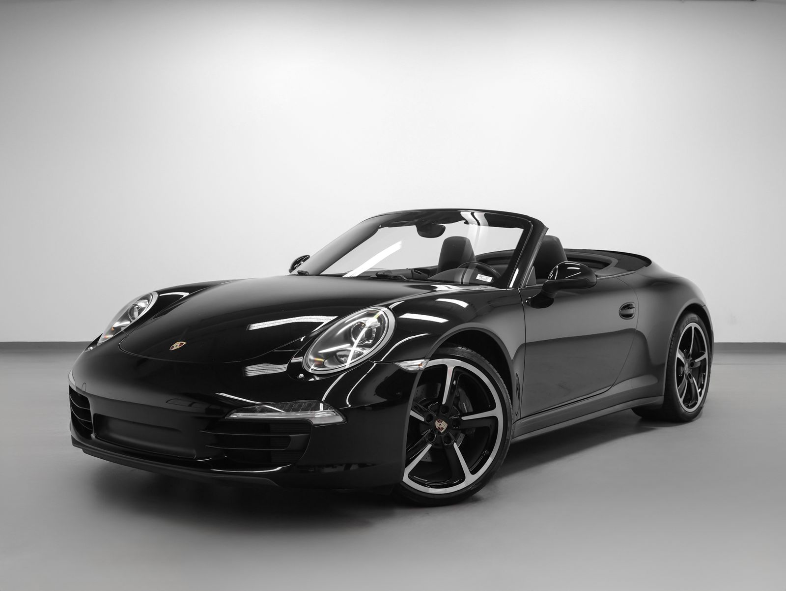 Black 2013 Porsche 911 Convertible All-Wheel Drive 7-Speed Automatic