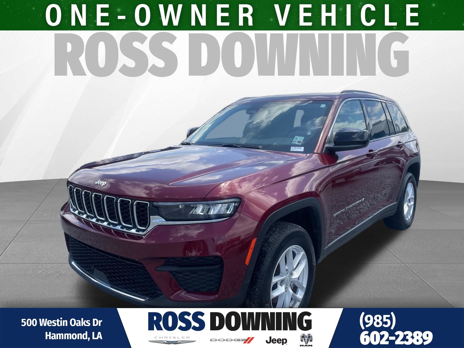 Velvet Red Pearlcoat 2023 Jeep Grand Cherokee SUV / Crossover Four-Wheel Drive 8-Speed Automatic