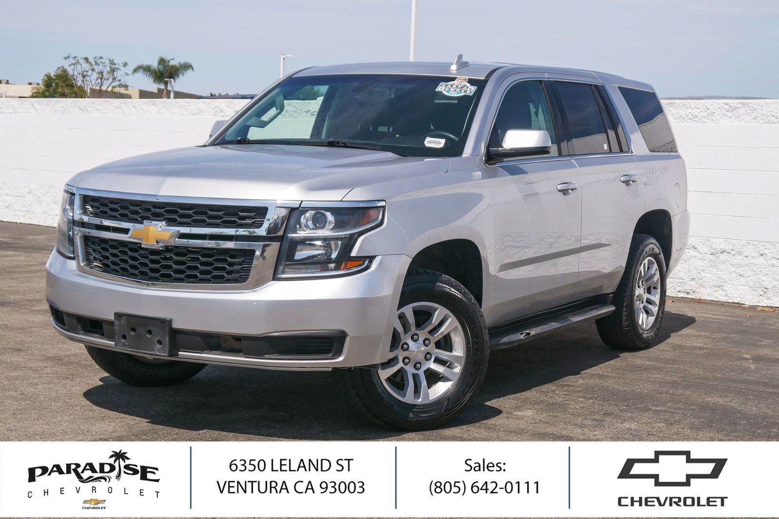 Silver Ice Metallic 2018 Chevrolet Tahoe SUV / Crossover Four-Wheel Drive 6-Speed Automatic Overdrive