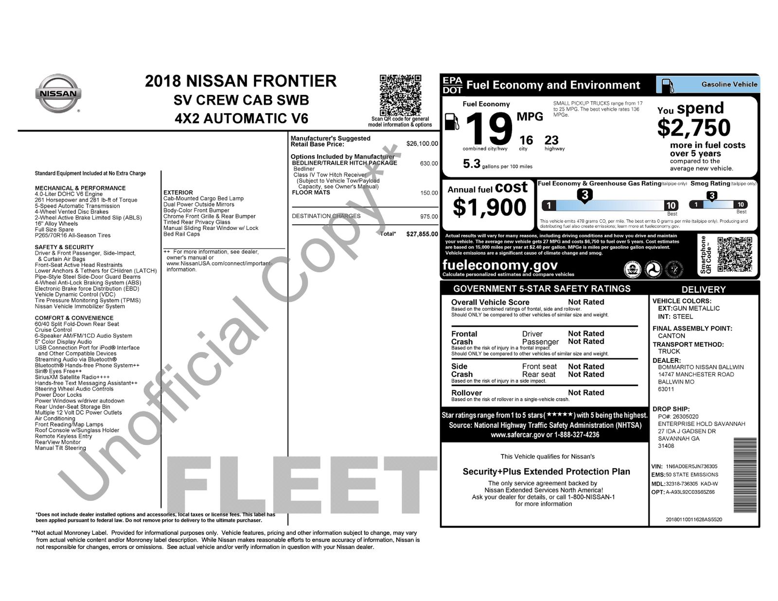 Used Car 2018 Nissan Frontier  Sv For Sale Under $20,000 In Austin, Texas