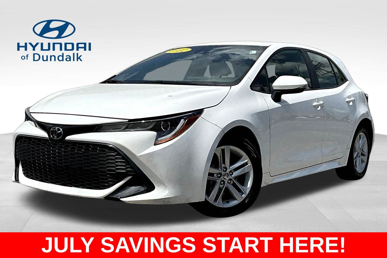White 2022 Toyota Corolla Hatchback Hatchback Front-Wheel Drive Continuously Variable Transmission