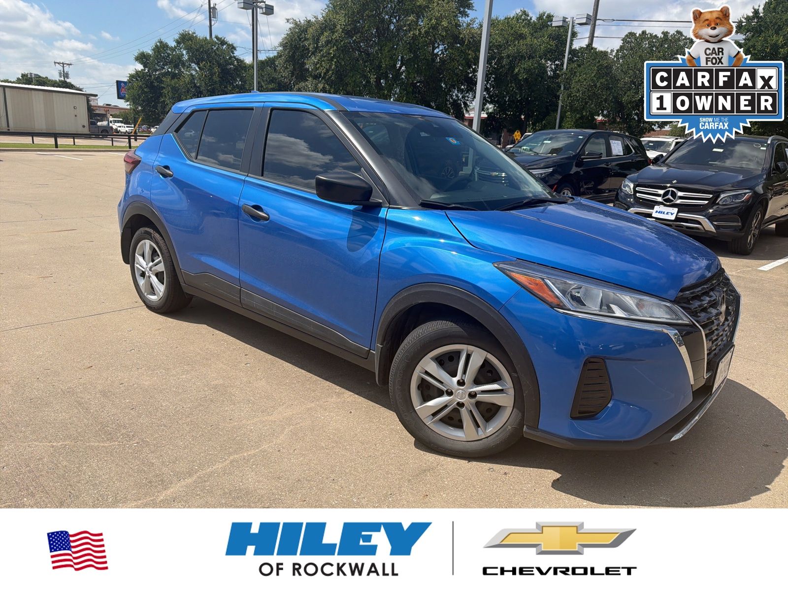 Electric Blue Metallic 2022 Nissan Kicks S FWD SUV / Crossover Front-Wheel Drive Continuously Variable Transmission