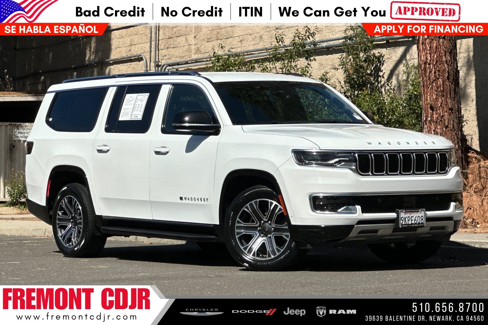 Bright White Clearcoat 2024 Jeep Wagoneer L SUV / Crossover Four-Wheel Drive 8-Speed Automatic