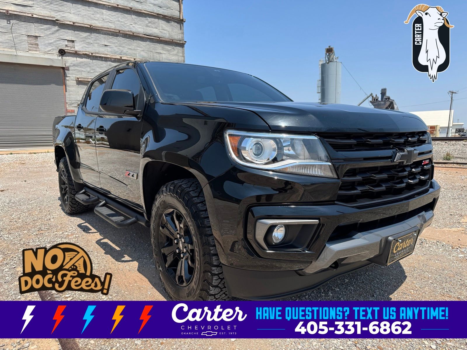 Black 2021 Chevrolet Colorado Pickup Truck Four-Wheel Drive 8-Speed Automatic