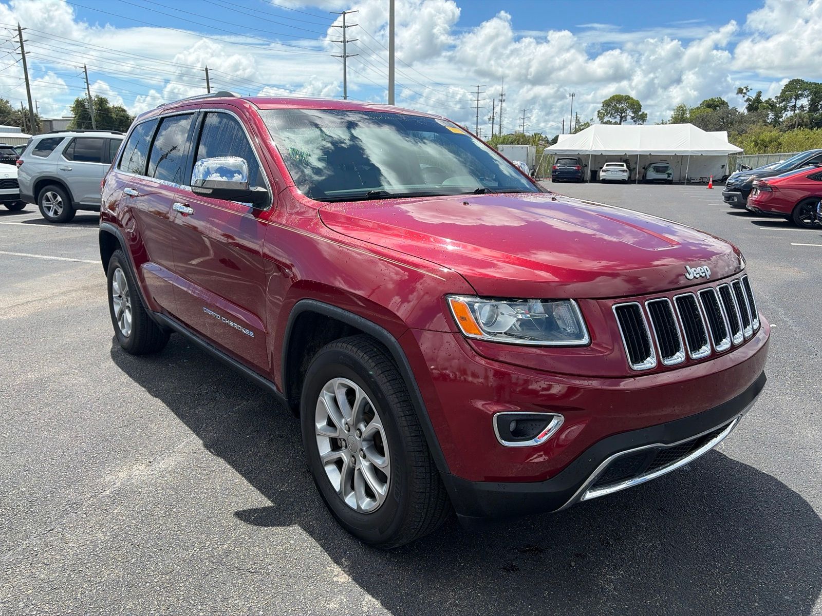 Deep Cherry Red Crystal 2015 Jeep Grand Cherokee SUV / Crossover 4X2 8-Speed Automatic