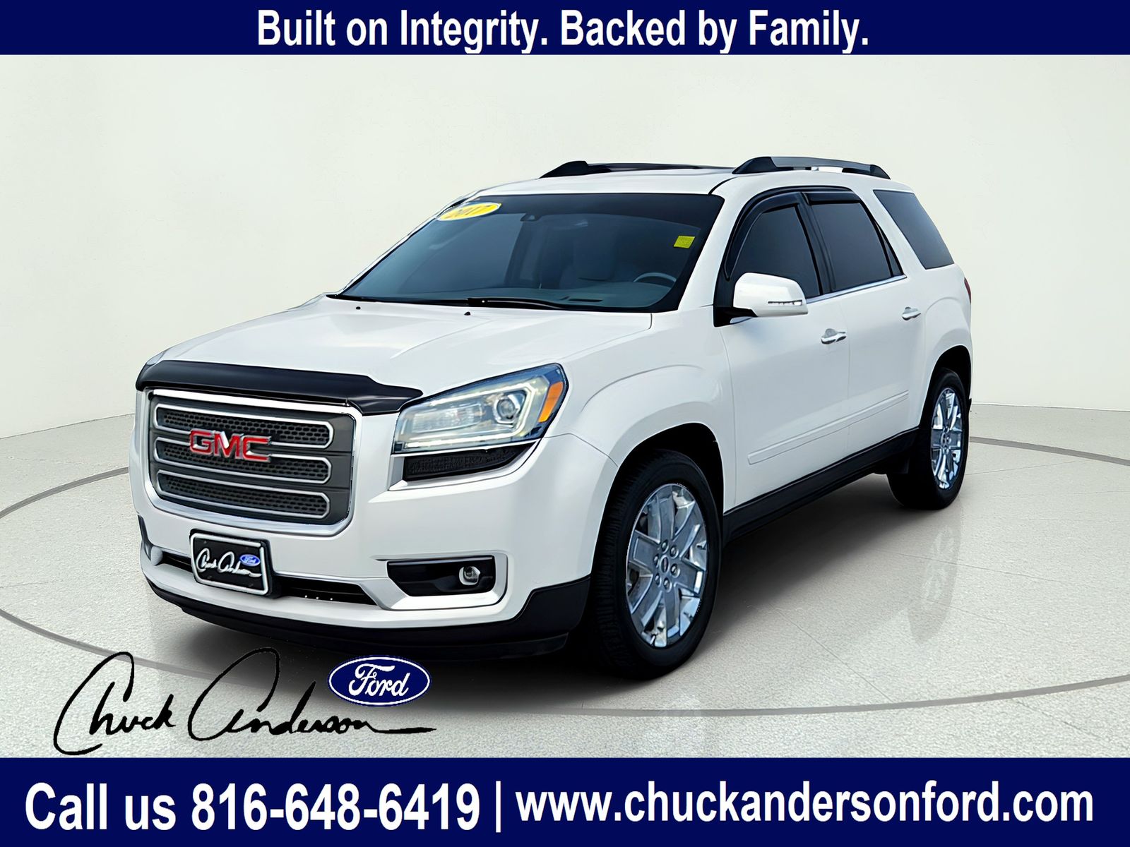 White Frost Tricoat 2017 GMC Acadia SUV / Crossover All-Wheel Drive 6-Speed Automatic