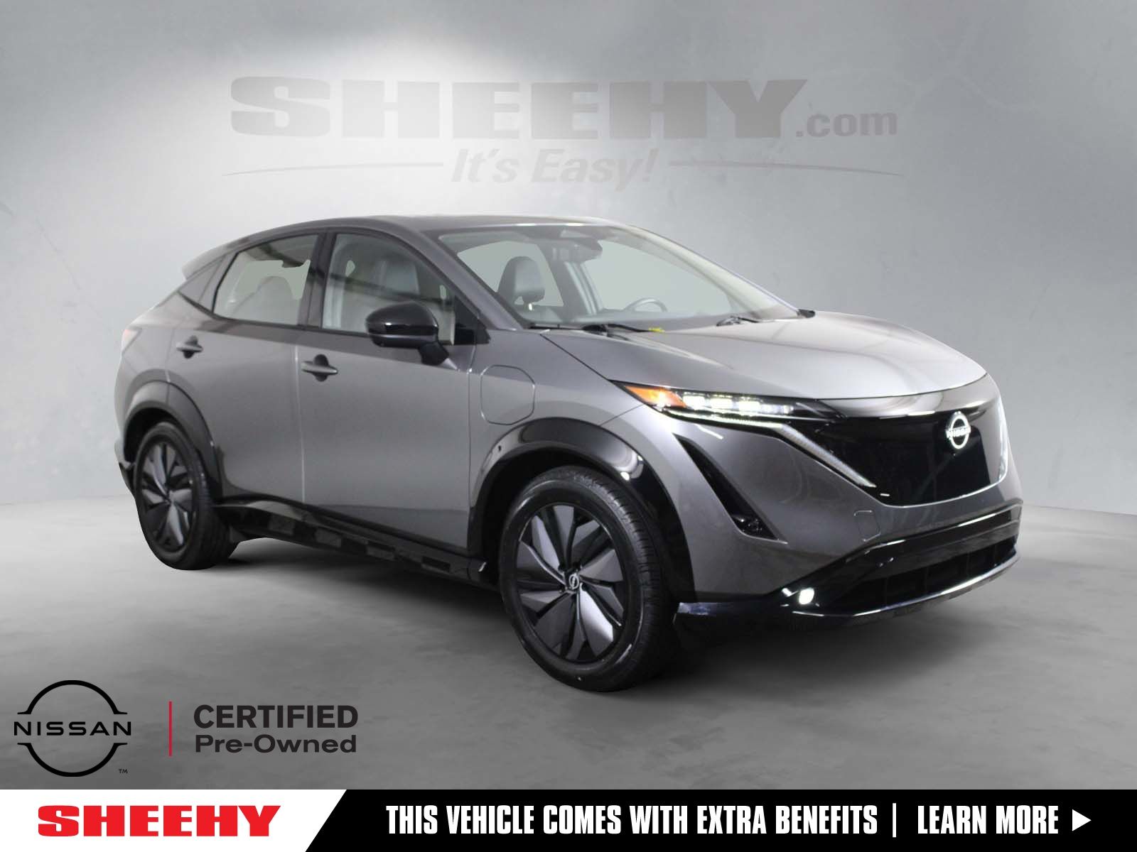 Gray (Gun Metallic) 2023 Nissan Ariya SUV / Crossover All-Wheel Drive Continuously Variable Transmission