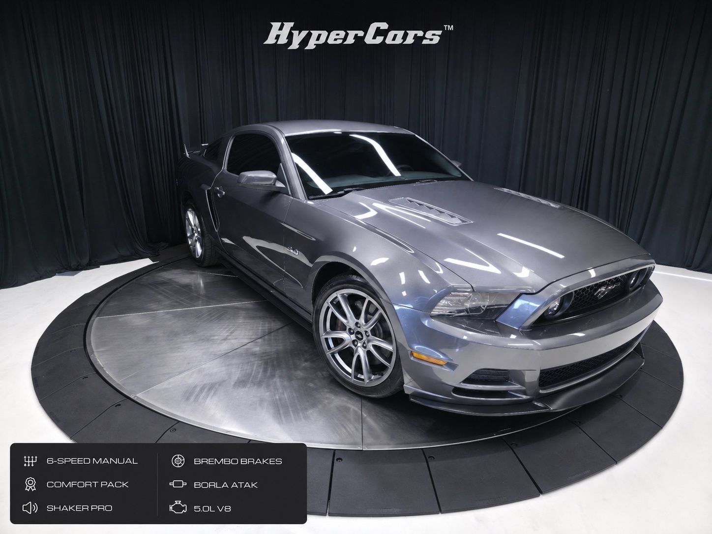 Sterling Gray Metallic 2014 Ford Mustang Coupe Rear-Wheel Drive 6-Speed Manual