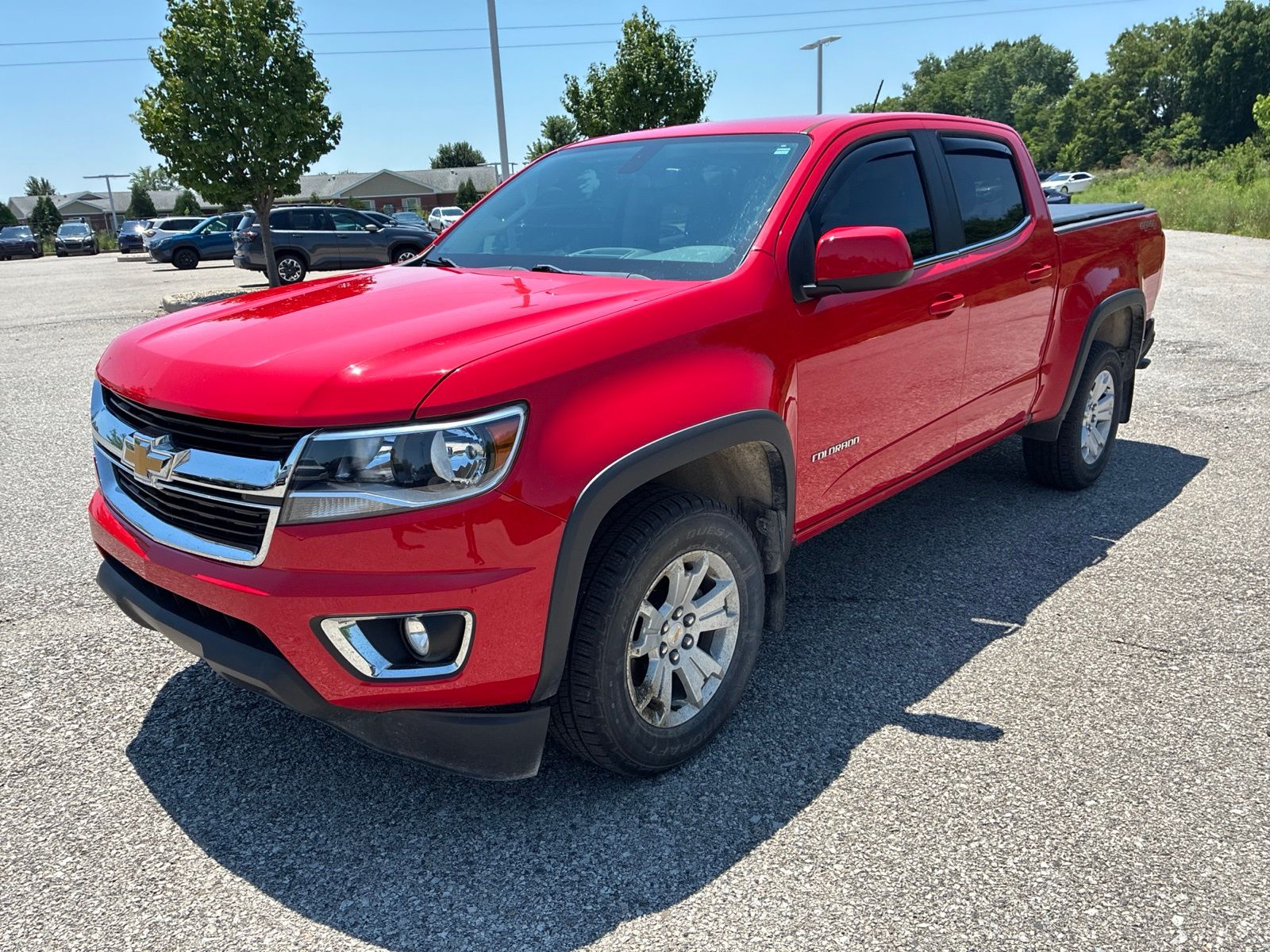 Red 2018 Chevrolet Colorado Pickup Truck Four-Wheel Drive 8-Speed Automatic