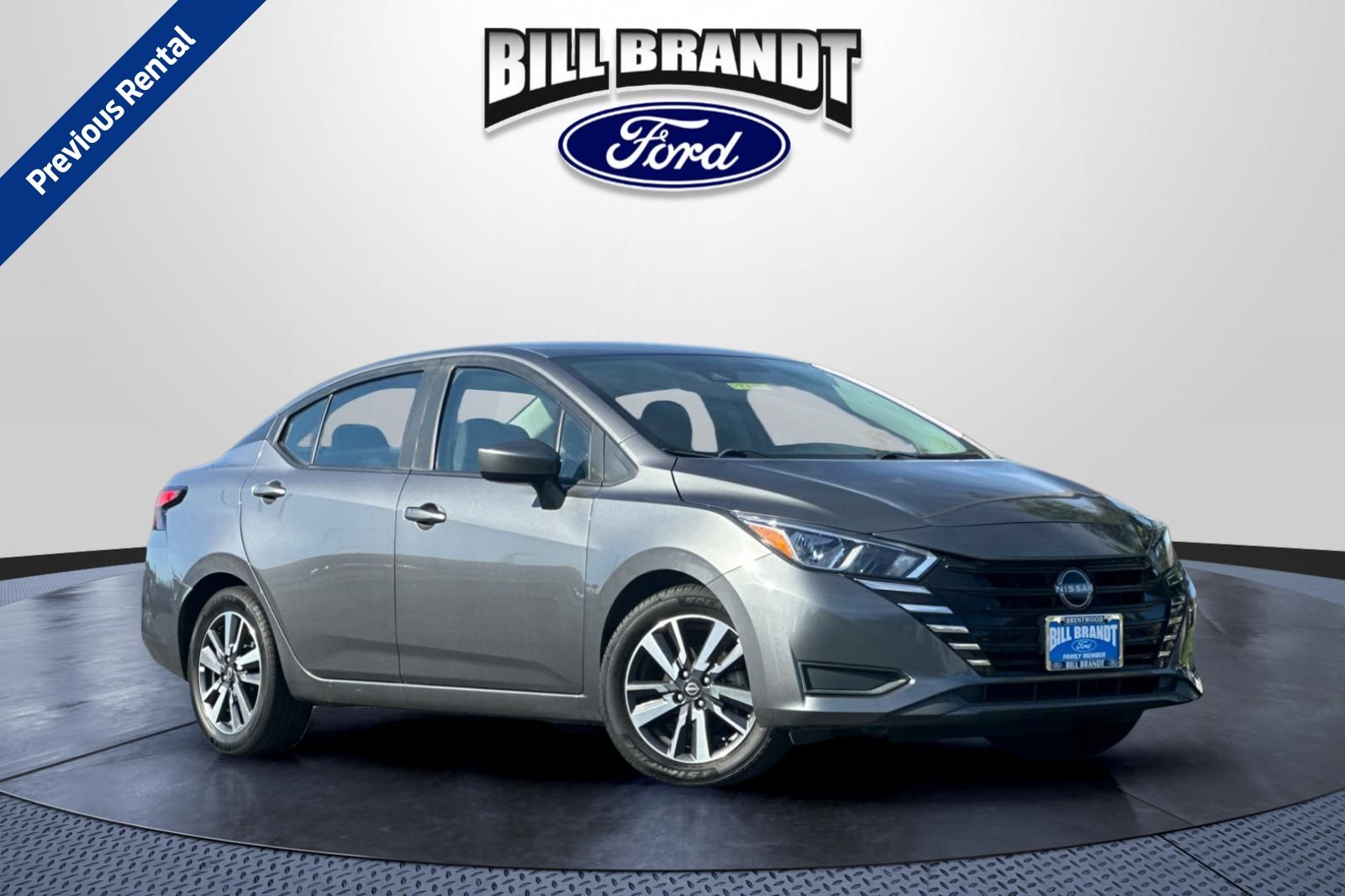 Gray (Gun Metallic) 2023 Nissan Versa Sedan Front-Wheel Drive Continuously Variable Transmission