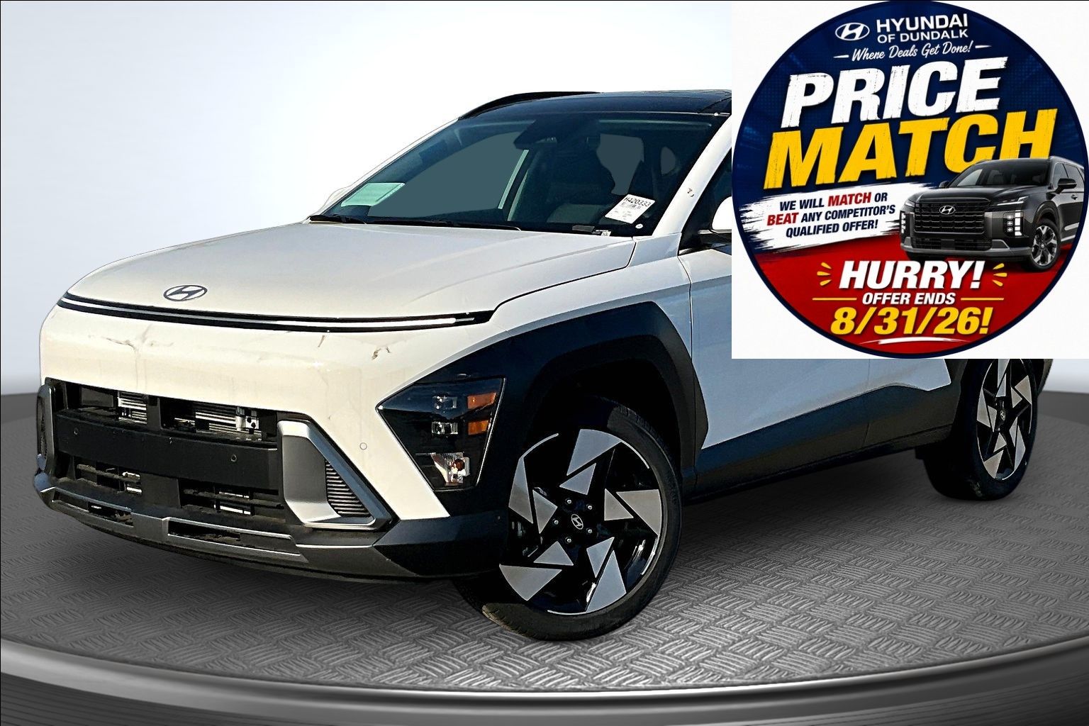 Atlas White 2026 Hyundai Kona SUV / Crossover All-Wheel Drive 8-Speed Automatic