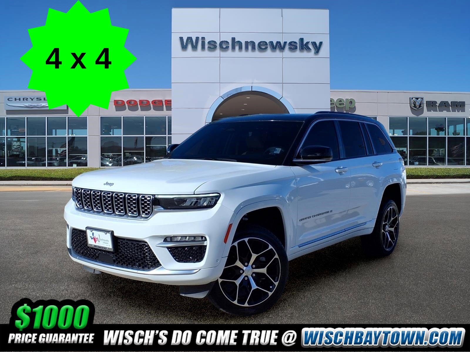 Bright White Clearcoat 2024 Jeep Grand Cherokee SUV / Crossover Four-Wheel Drive 8-Speed Automatic