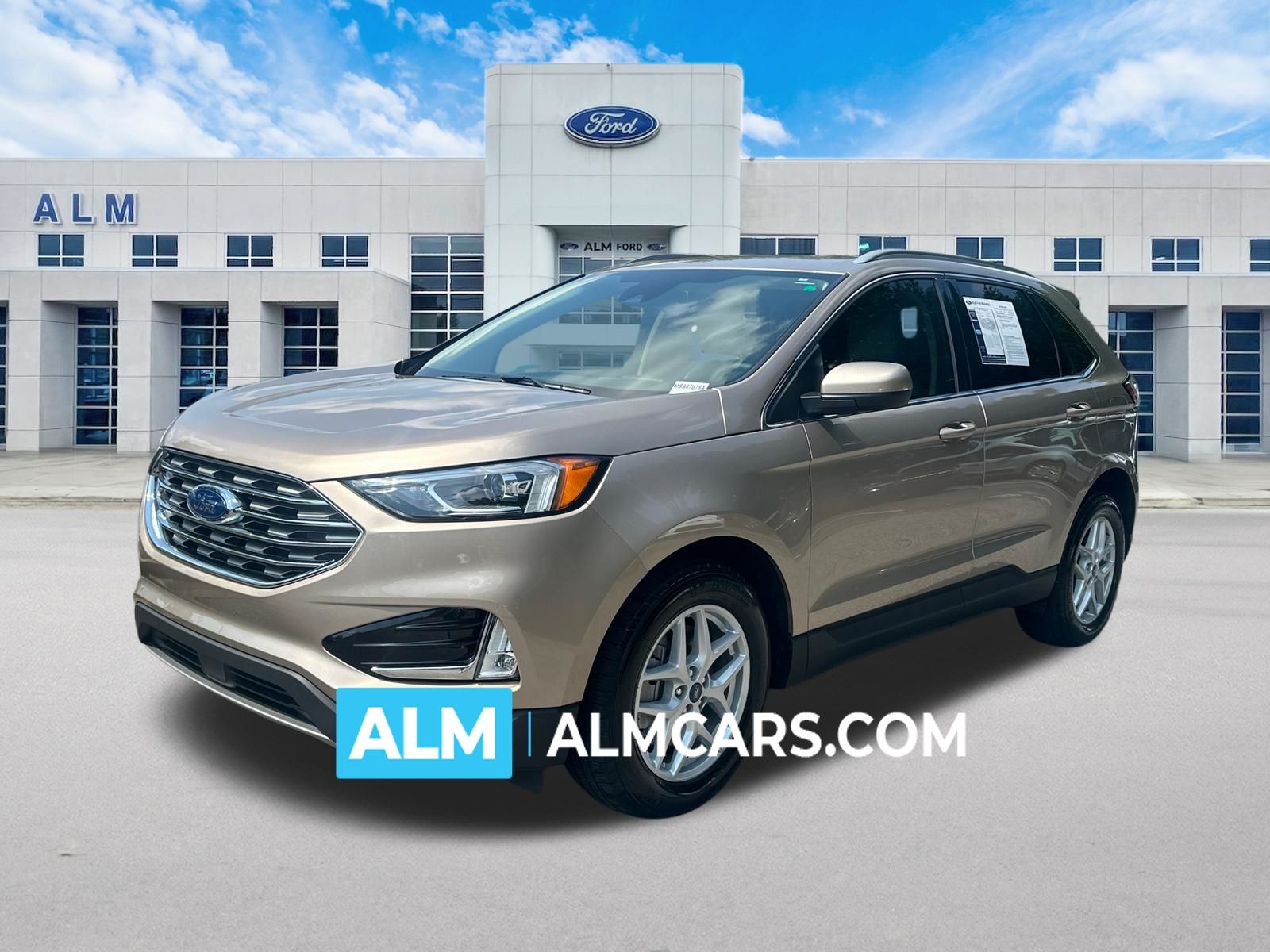 Desert Gold Metallic 2021 Ford Edge SUV / Crossover Front-Wheel Drive 8-Speed Automatic