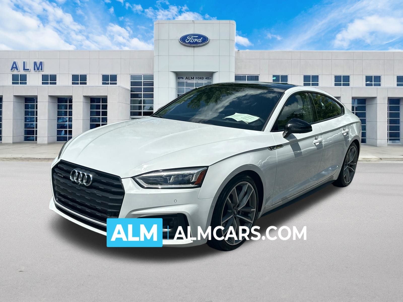 Glacier White 2019 Audi A5 Sportback Sedan All-Wheel Drive 7-Speed Automatic