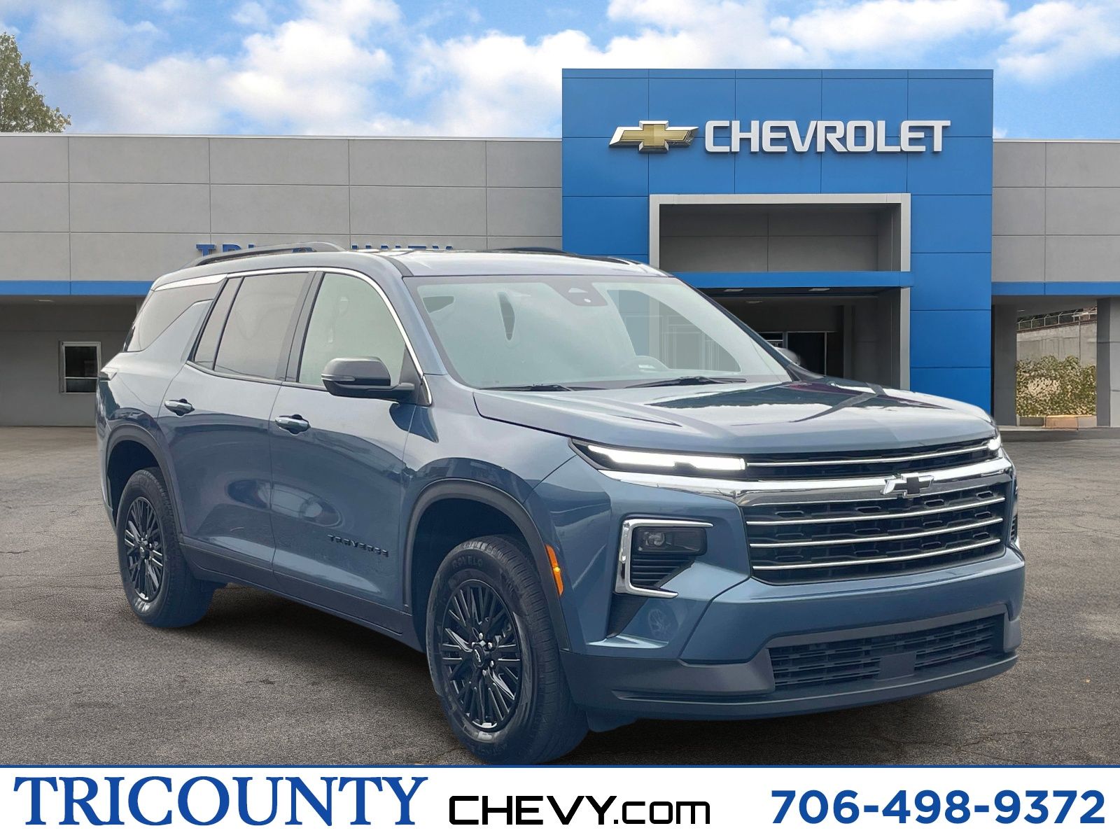 Lakeshore Blue 2025 Chevrolet Traverse SUV / Crossover Four-Wheel Drive 8-Speed Automatic