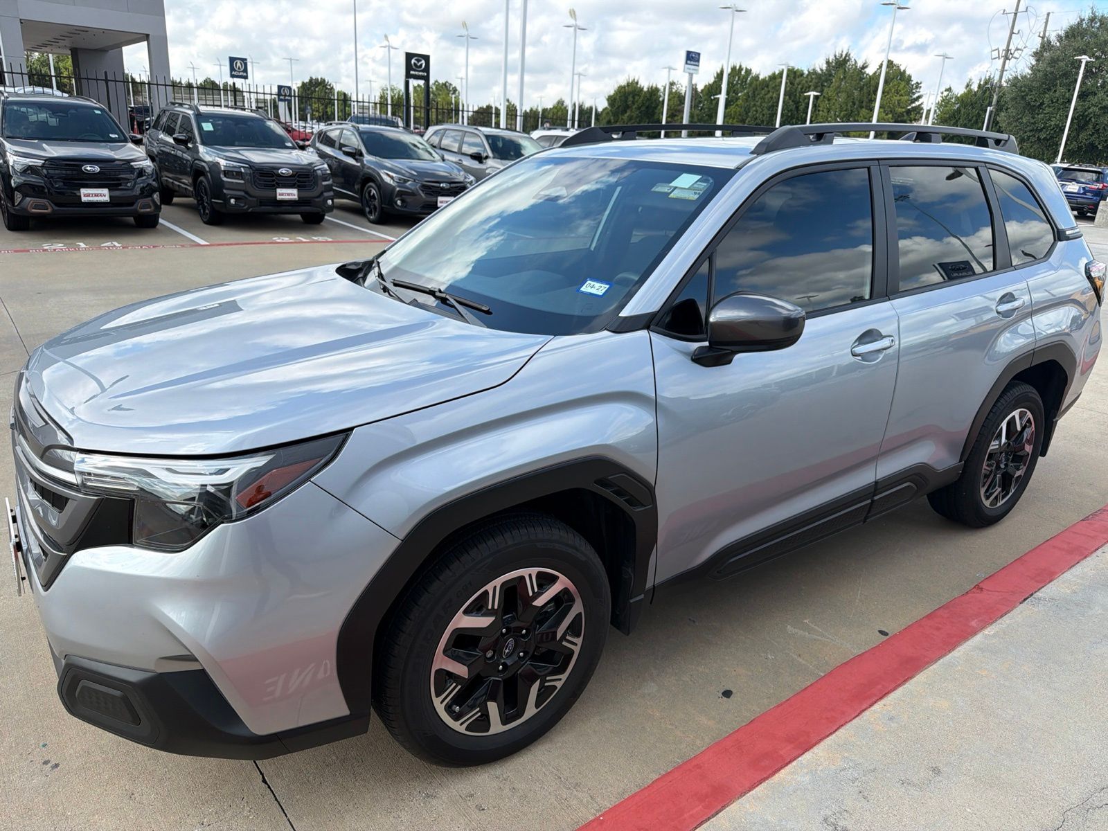 Ice Silver Metallic 2025 Subaru Forester SUV / Crossover All-Wheel Drive Continuously Variable Transmission