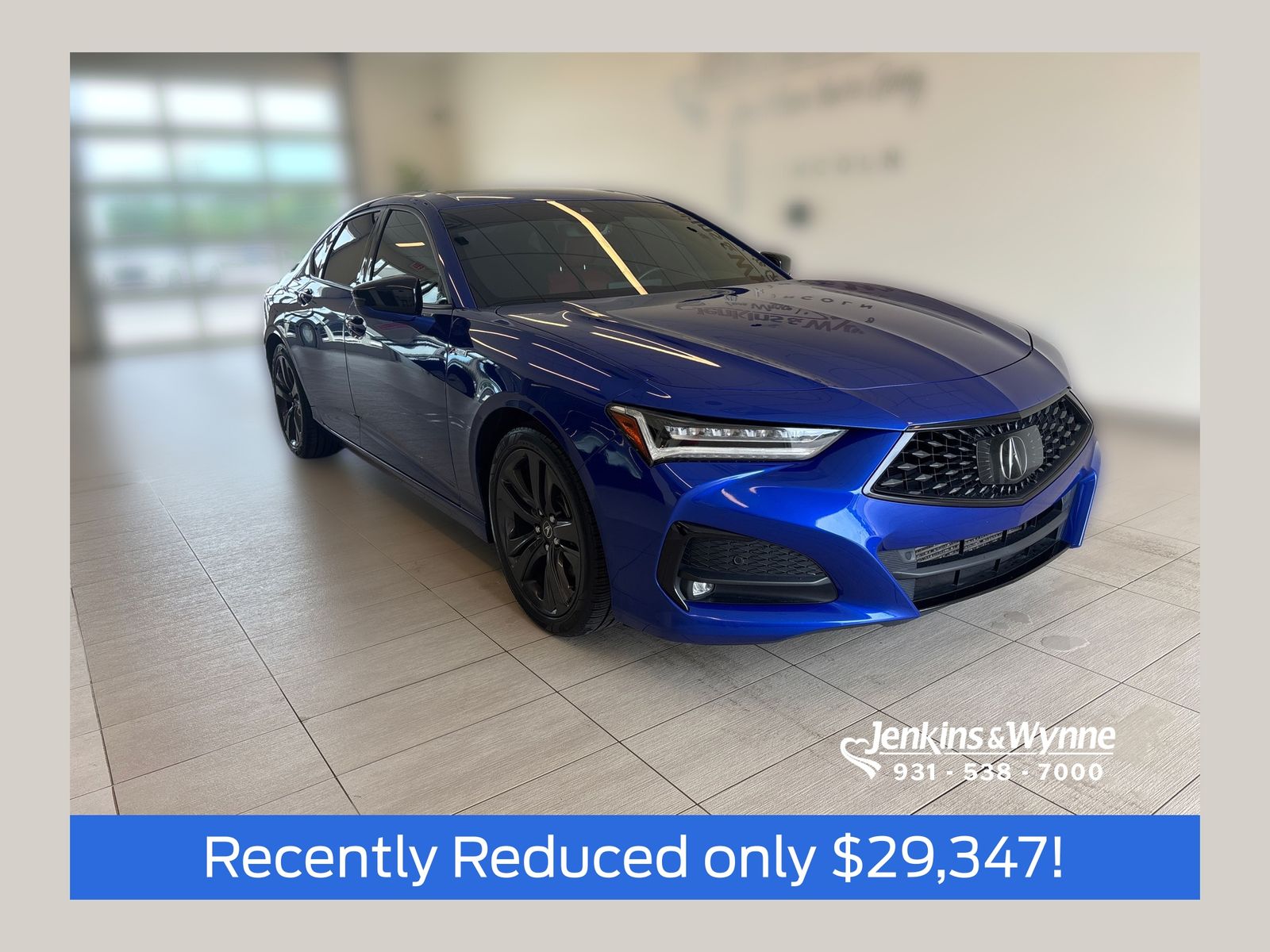 Apex Blue Pearl 2021 Acura TLX Sedan Front-Wheel Drive Automatic