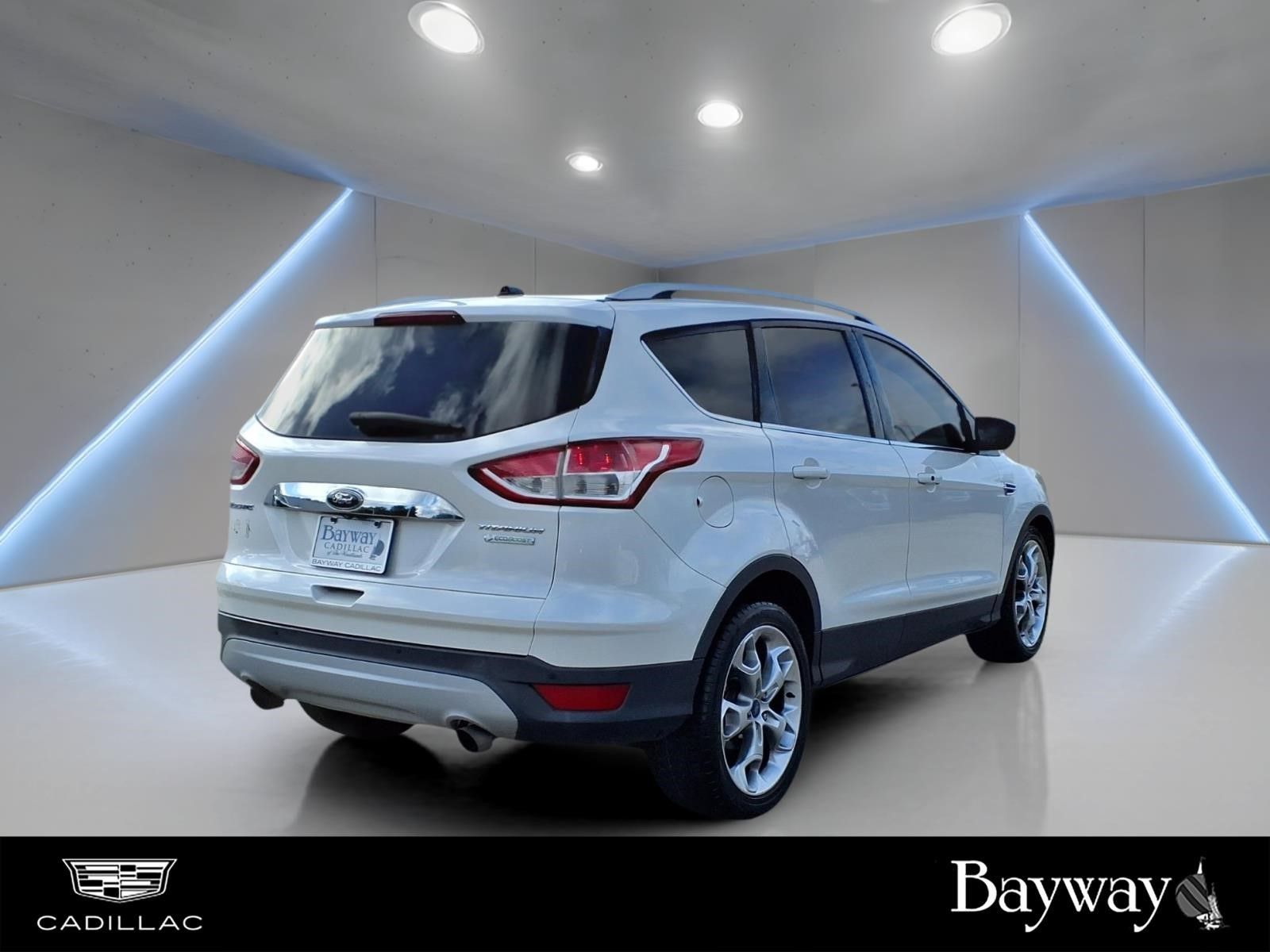 2015 Ford Escape Titanium White at Central Houston Nissan