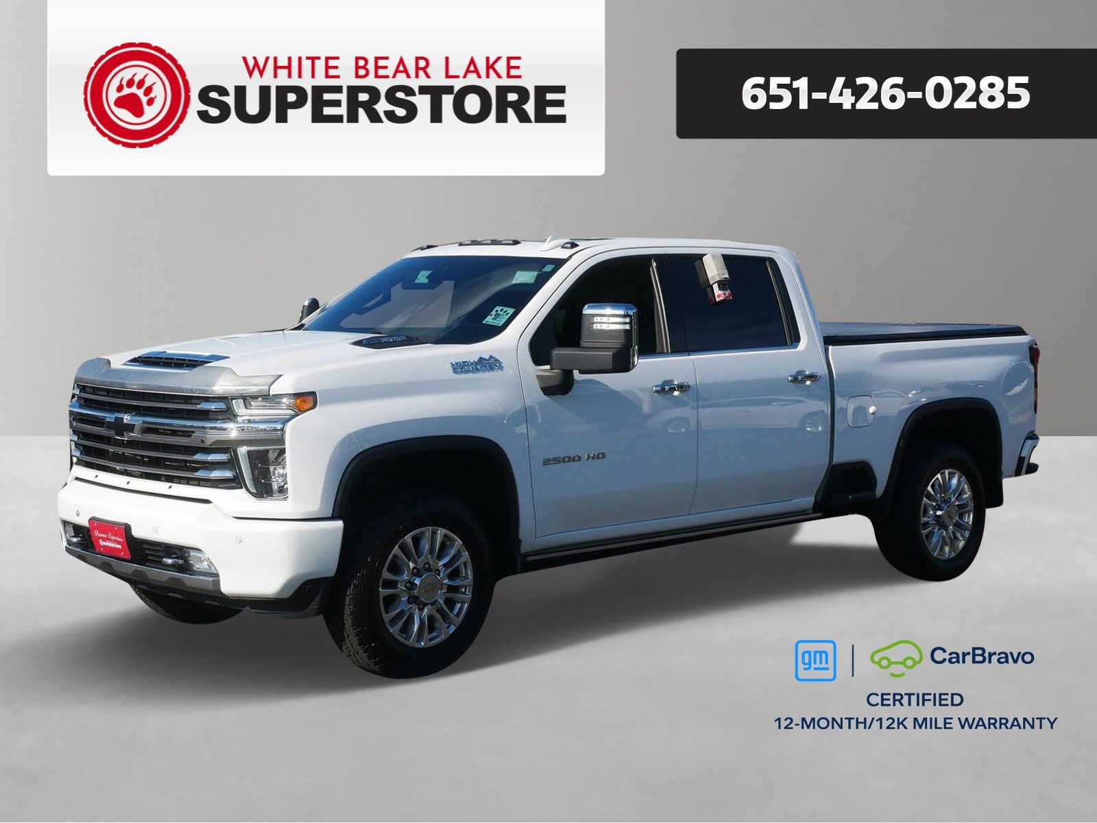 Summit White 2021 Chevrolet Silverado 2500HD Pickup Truck Four-Wheel Drive Automatic