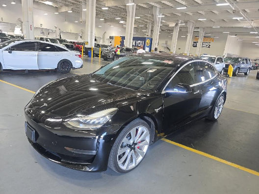 Solid Black 2018 Tesla Model 3 Sedan All-Wheel Drive 1-Speed Automatic