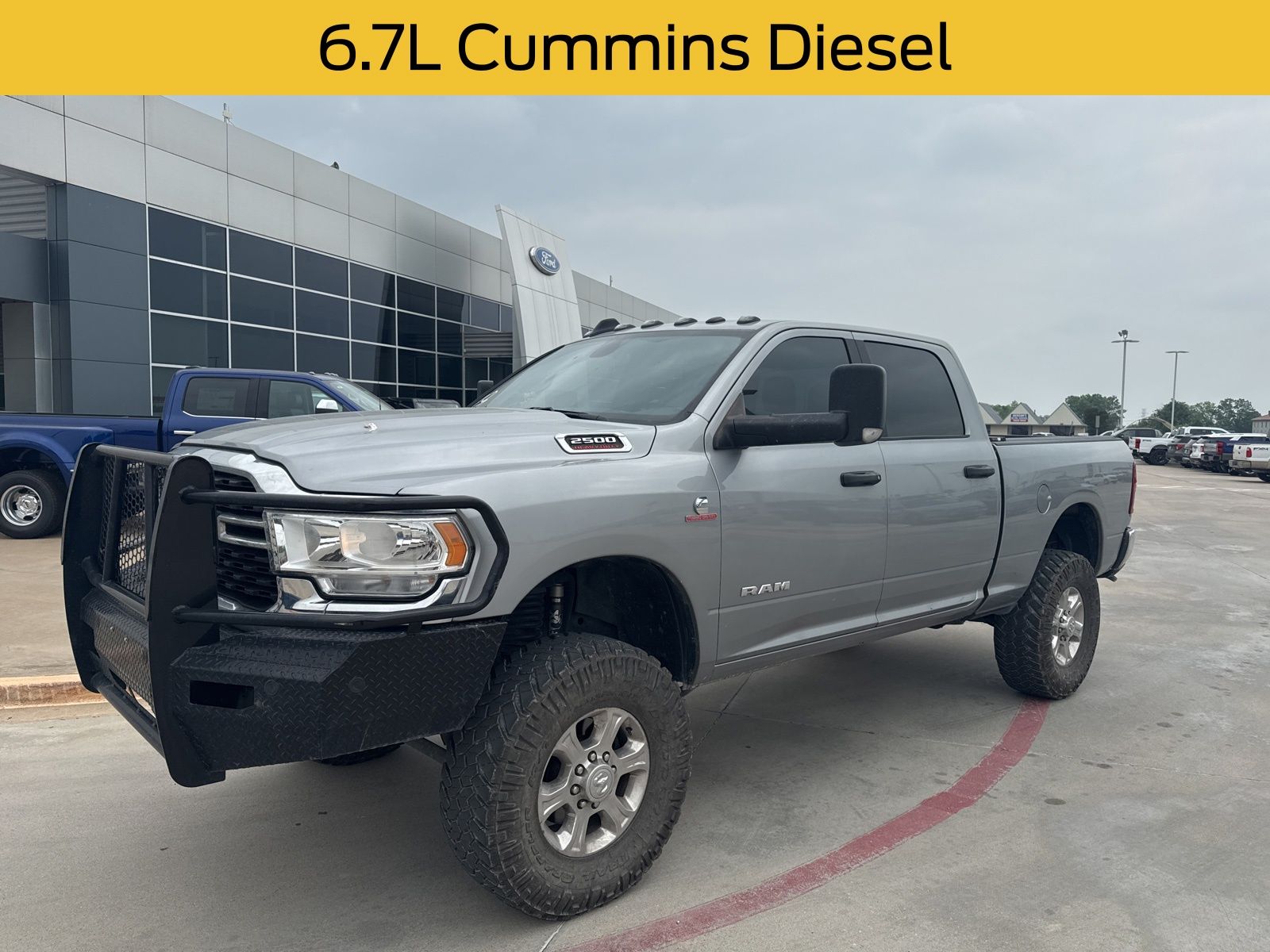 Billet Silver Metallic Clearcoat 2022 RAM 2500 Big Horn Crew Cab 4WD Pickup Truck Four-Wheel Drive 6-Speed Automatic