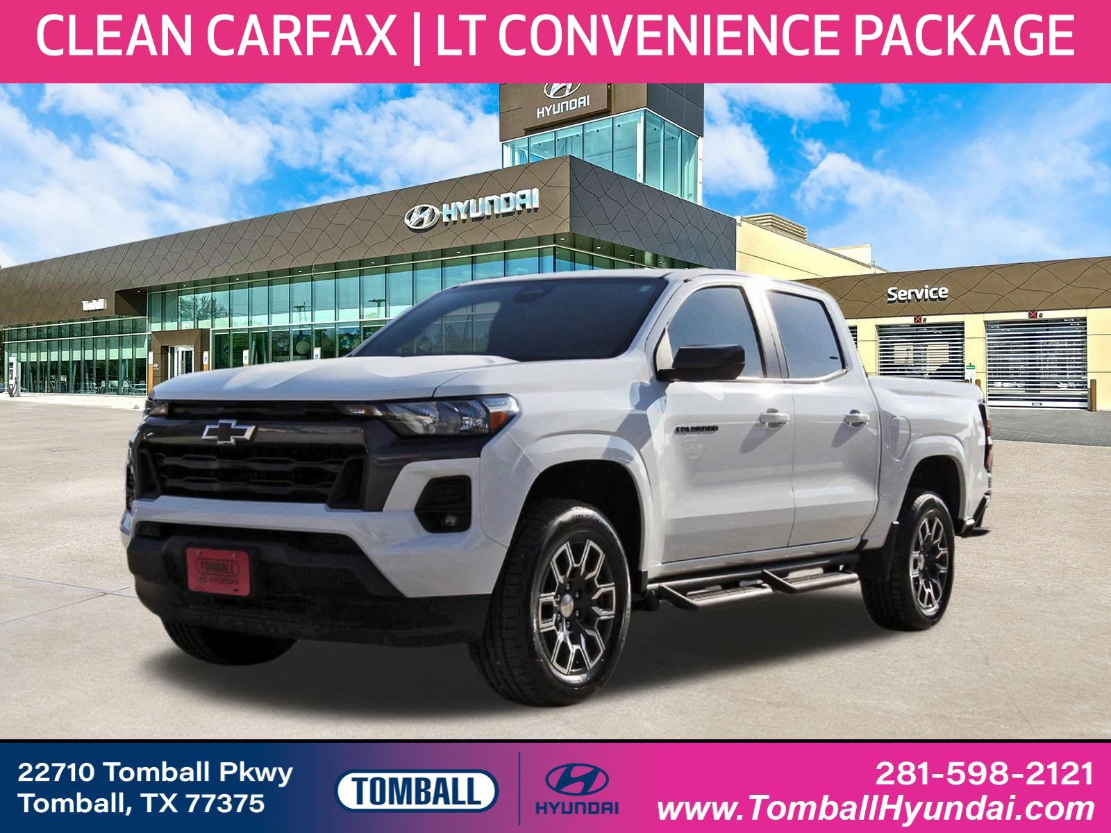 Summit White 2023 Chevrolet Colorado Pickup Truck 4X2 8-Speed Automatic