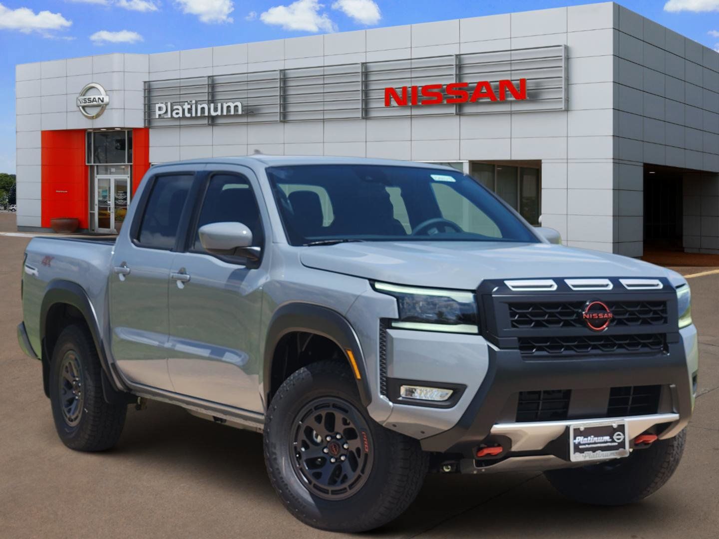 Boulder Gray Pearl 2026 Nissan Frontier Pickup Truck Four-Wheel Drive 9-Speed Automatic Overdrive