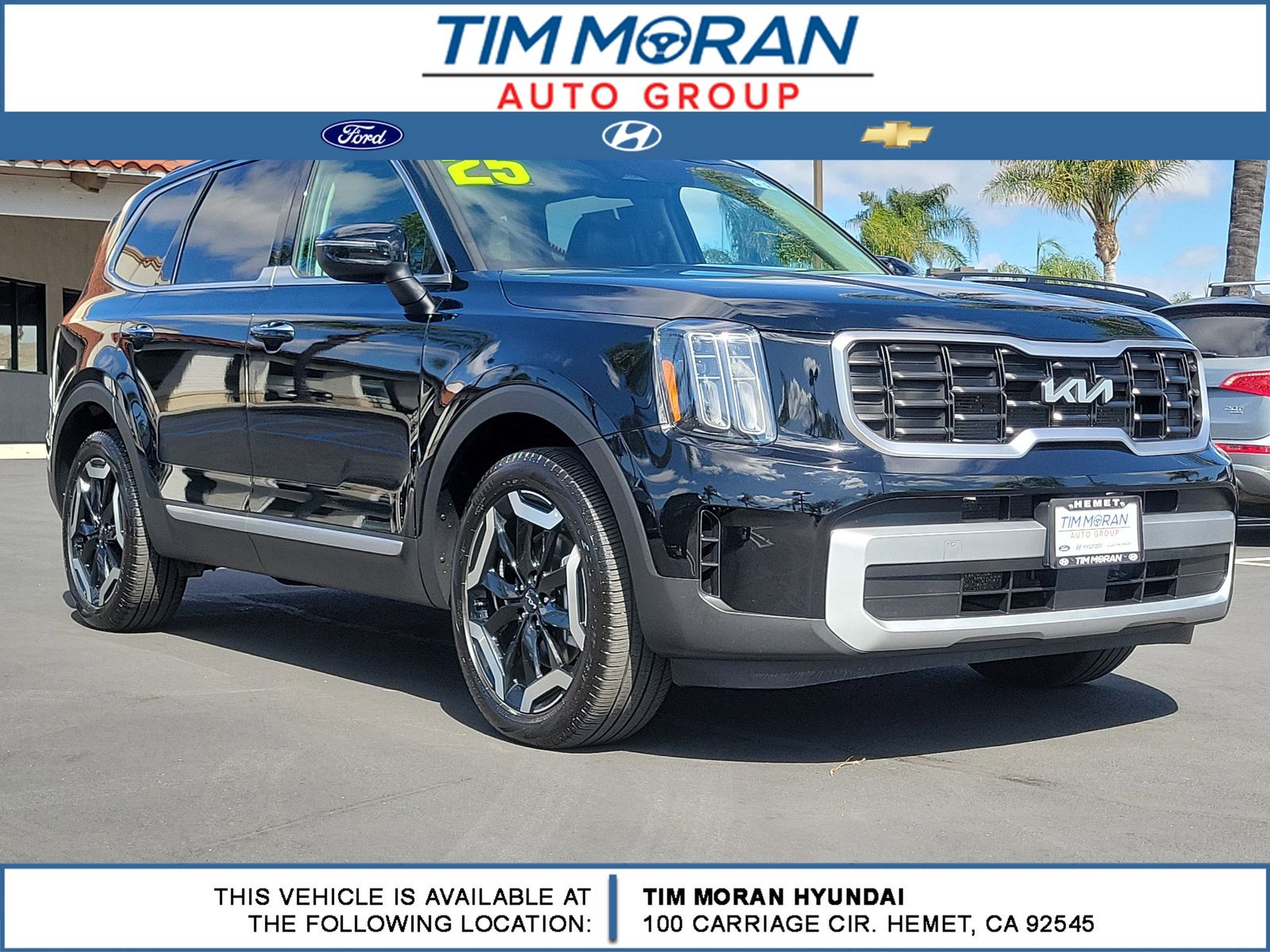 Ebony Black 2025 Kia Telluride S AWD SUV / Crossover All-Wheel Drive 8-Speed Automatic