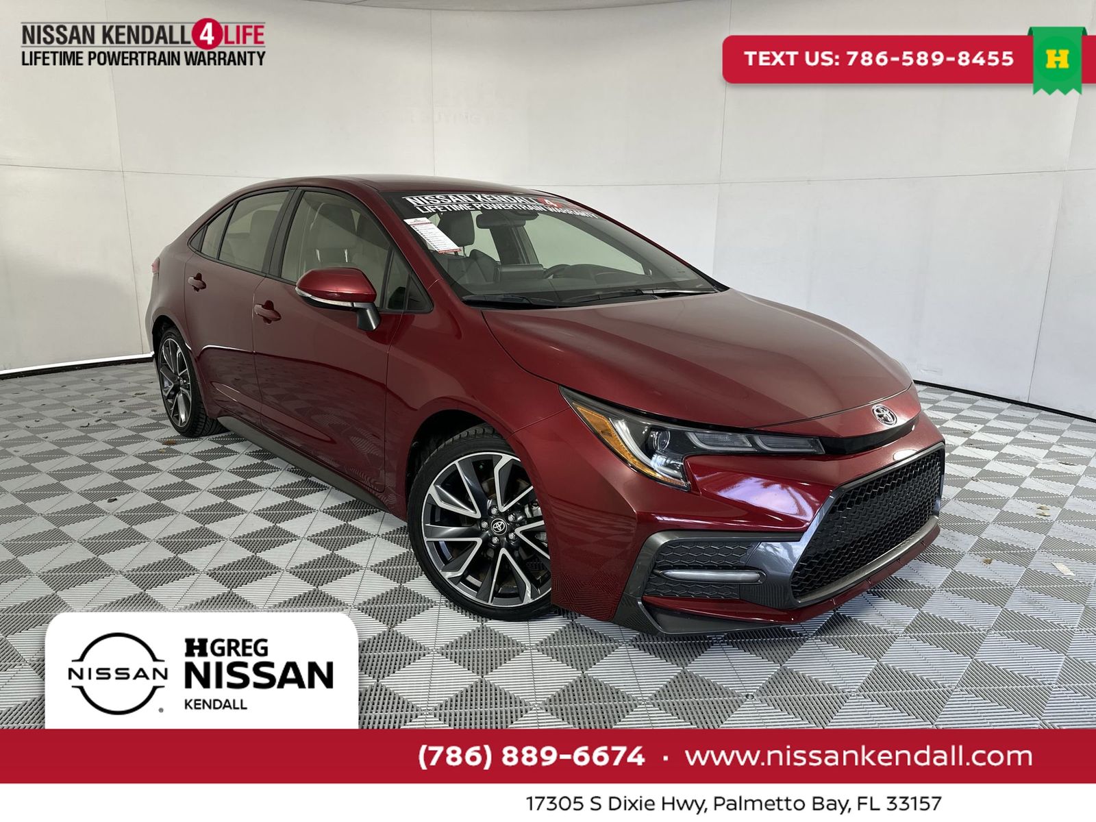 Red (Ruby Flare Pearl) 2022 Toyota Corolla Sedan Front-Wheel Drive Continuously Variable Transmission