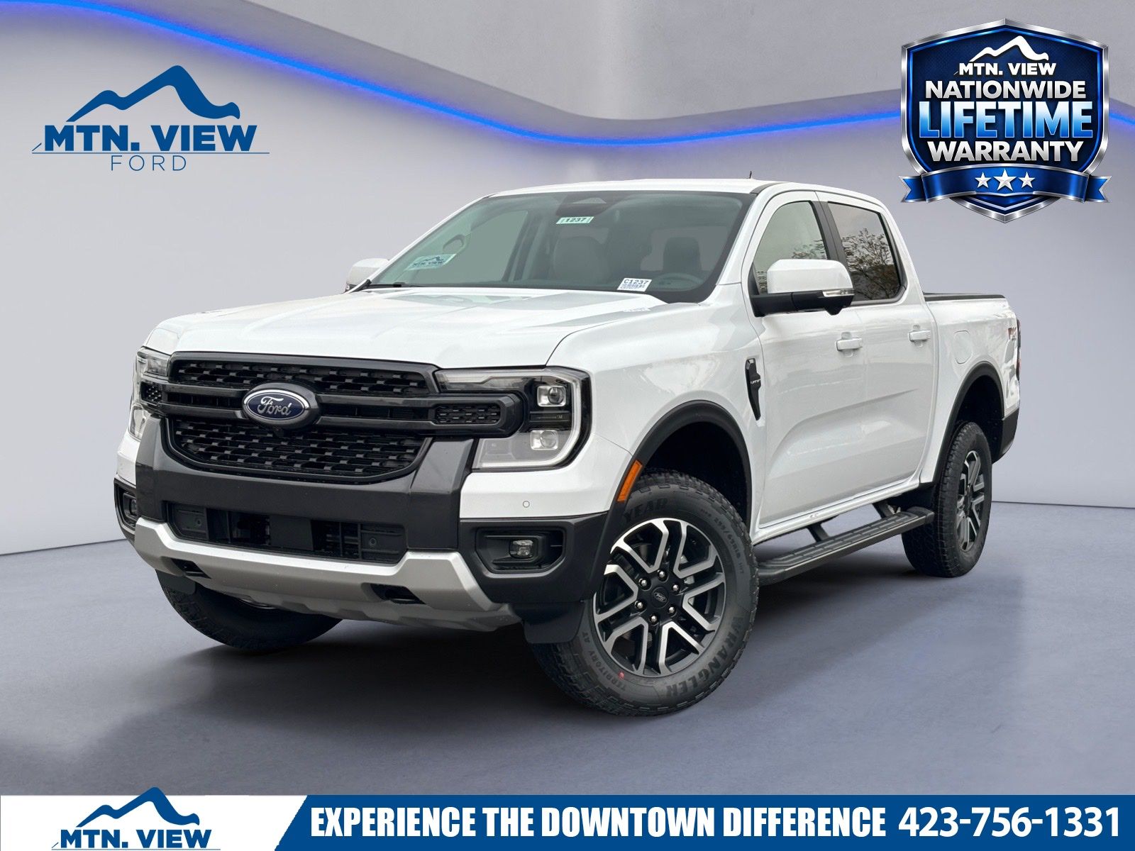 Gray Metallic 2025 Ford Ranger Pickup Truck Four-Wheel Drive Automatic
