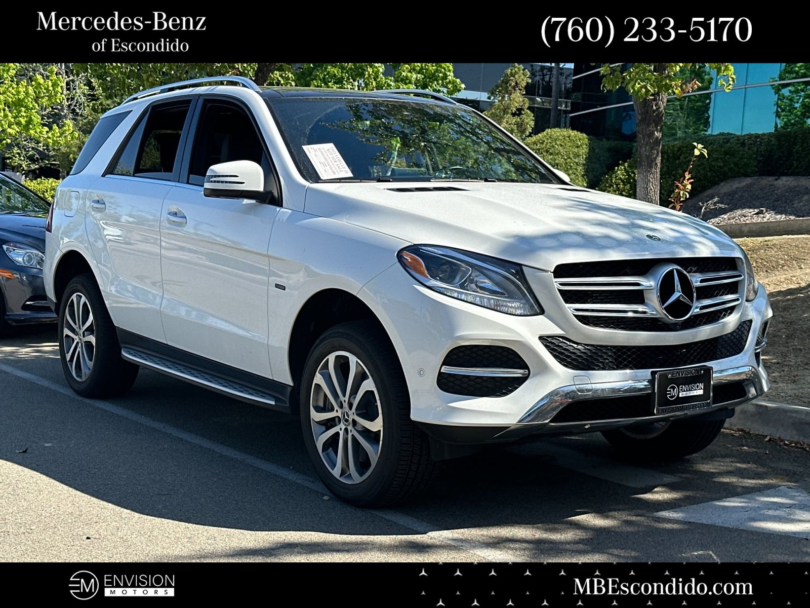 Polar White 2018 Mercedes-Benz GLE 550e 4MATIC SUV / Crossover All-Wheel Drive 7-Speed Automatic