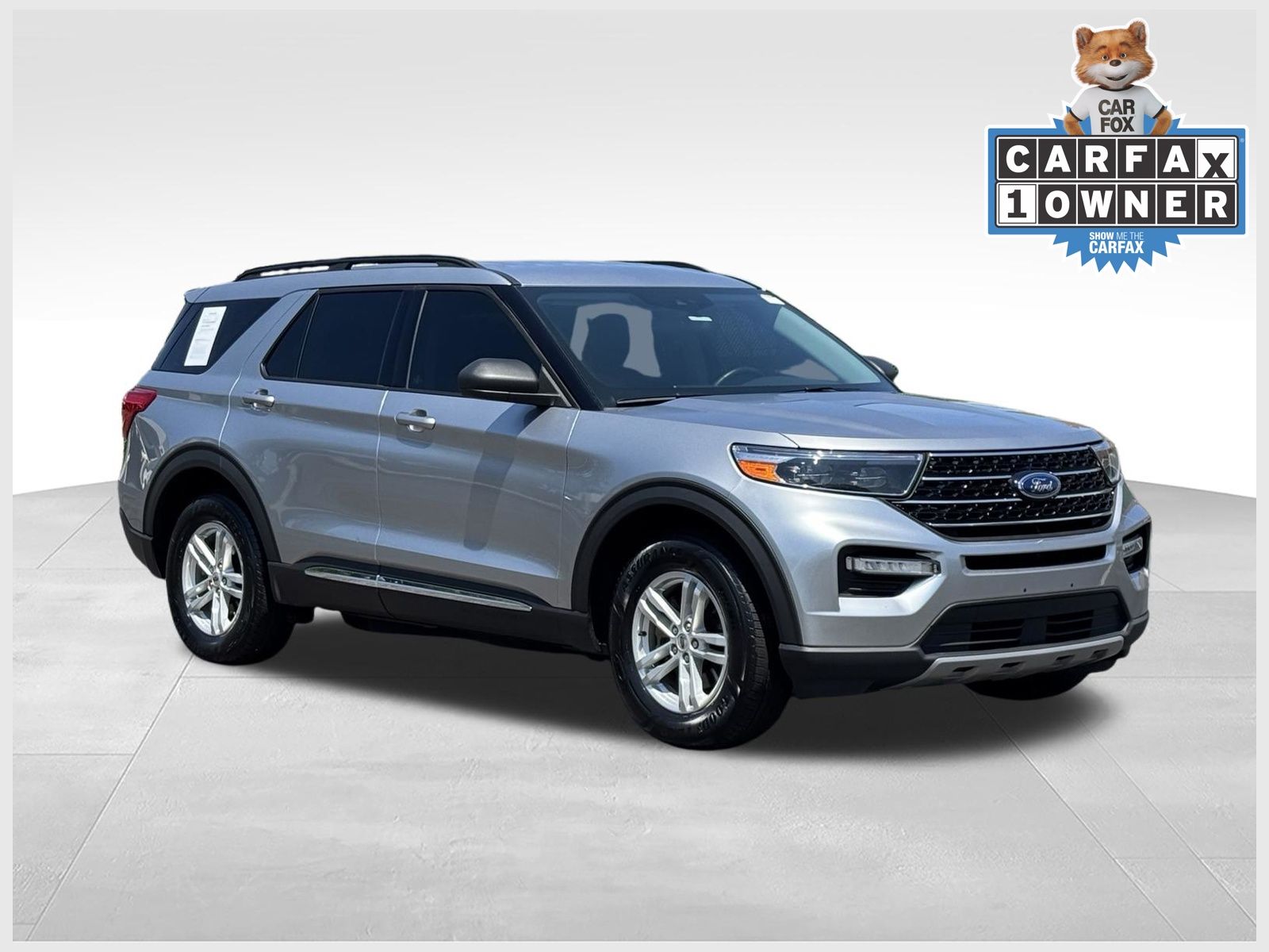 Iconic Silver Metallic 2020 Ford Explorer SUV / Crossover All-Wheel Drive Automatic