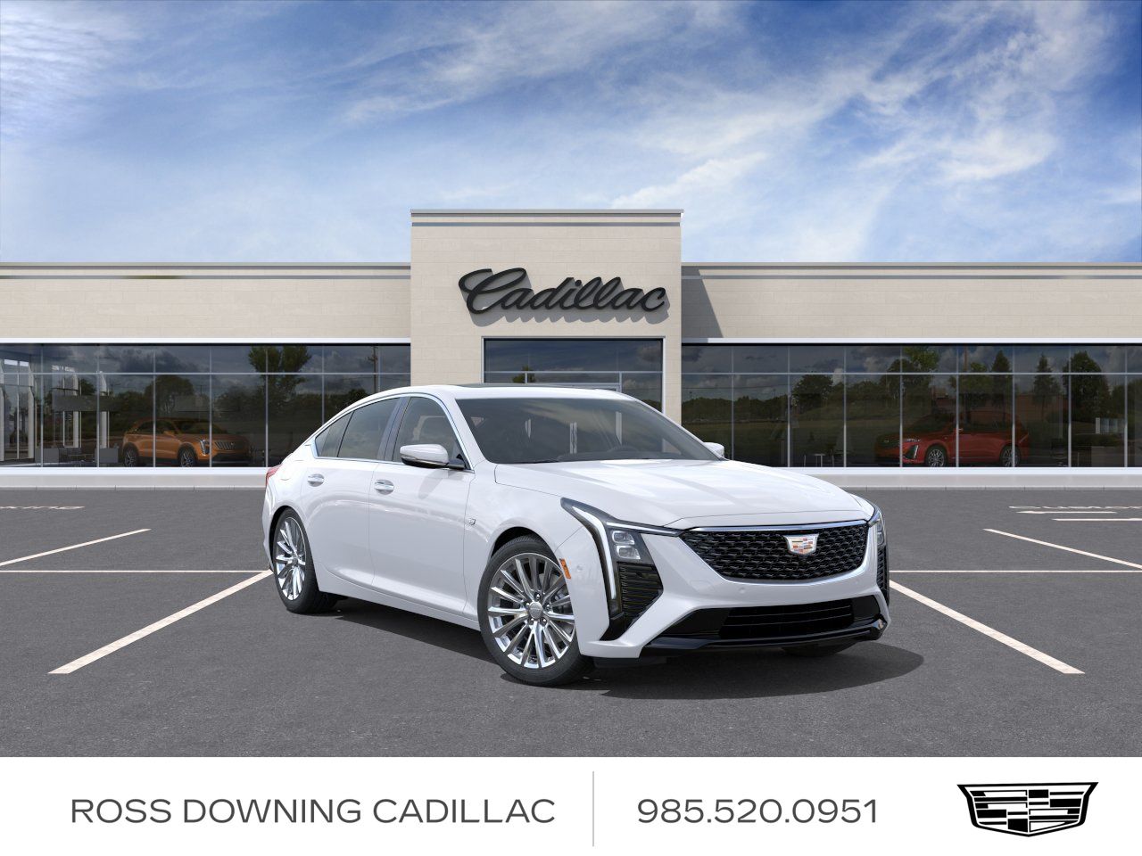 2026 Cadillac CT5 Premium Luxury White at Ross Downing Buick GMC