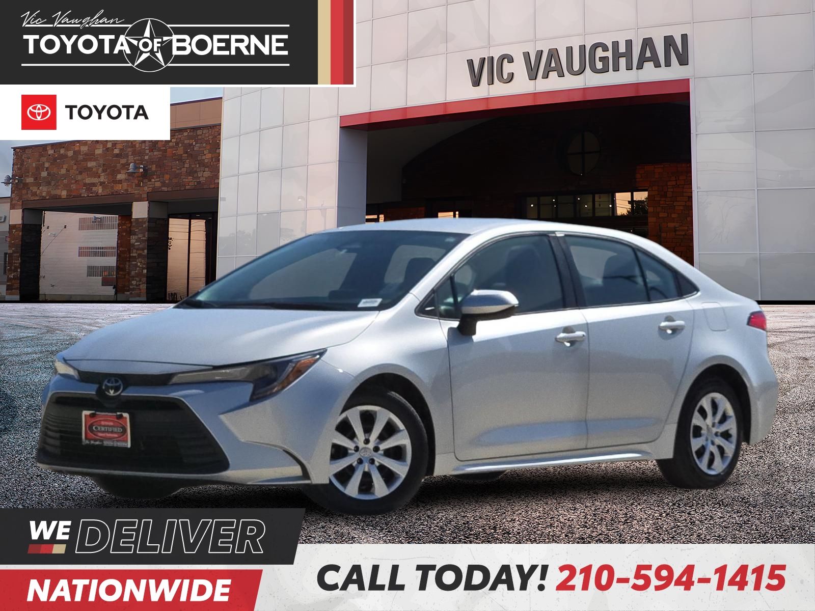 Classic Silver Metallic 2024 Toyota Corolla Sedan Front-Wheel Drive Continuously Variable Transmission