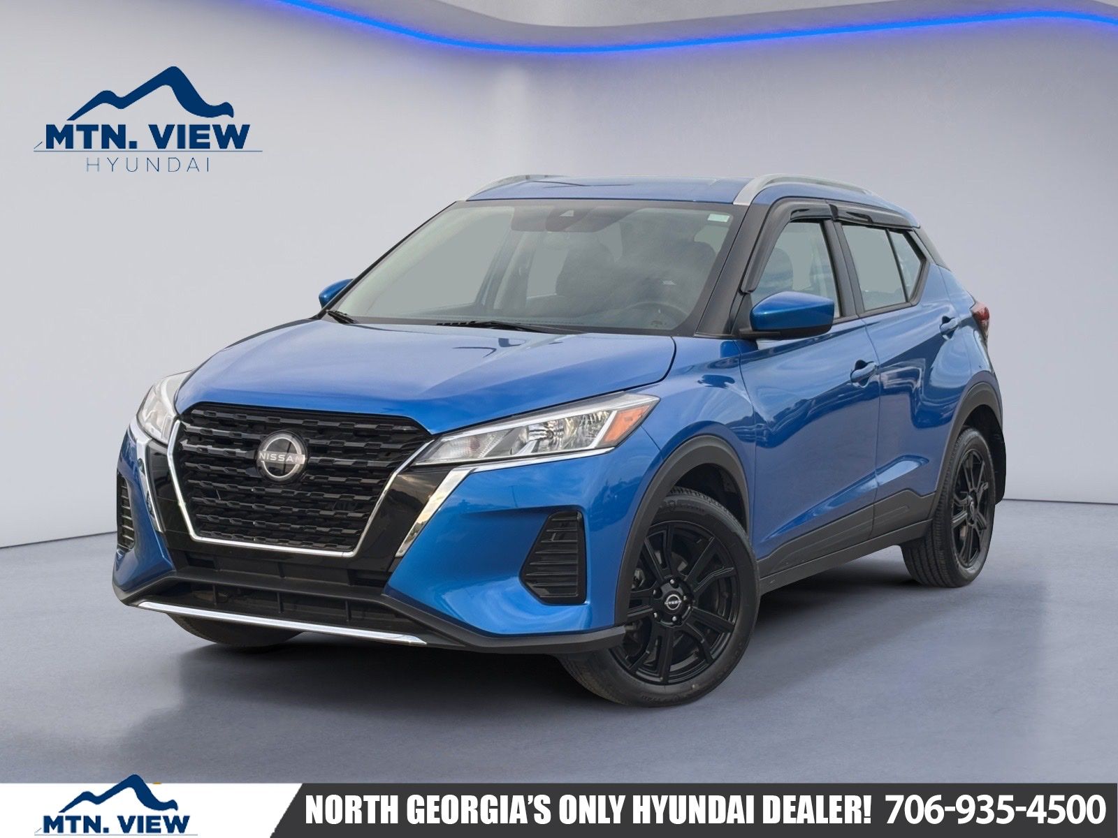 Electric Blue Metallic 2024 Nissan Kicks SV FWD SUV / Crossover Front-Wheel Drive Continuously Variable Transmission