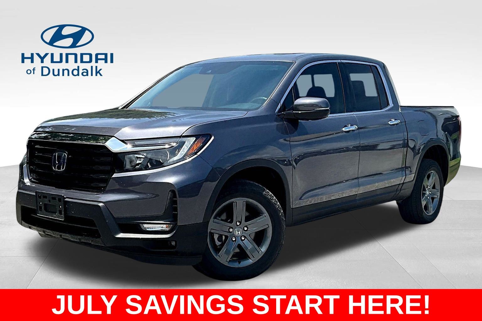 Gray 2023 Honda Ridgeline Pickup Truck All-Wheel Drive 9-Speed Automatic