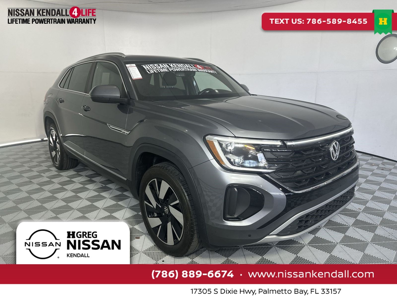Platinum Gray Metallic 2025 Volkswagen Atlas Cross Sport SUV / Crossover All-Wheel Drive 8-Speed Automatic