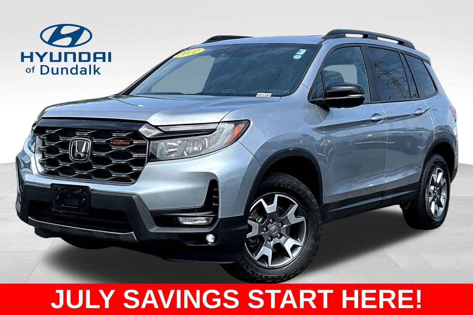 Silver 2022 Honda Passport SUV / Crossover All-Wheel Drive 9-Speed Automatic