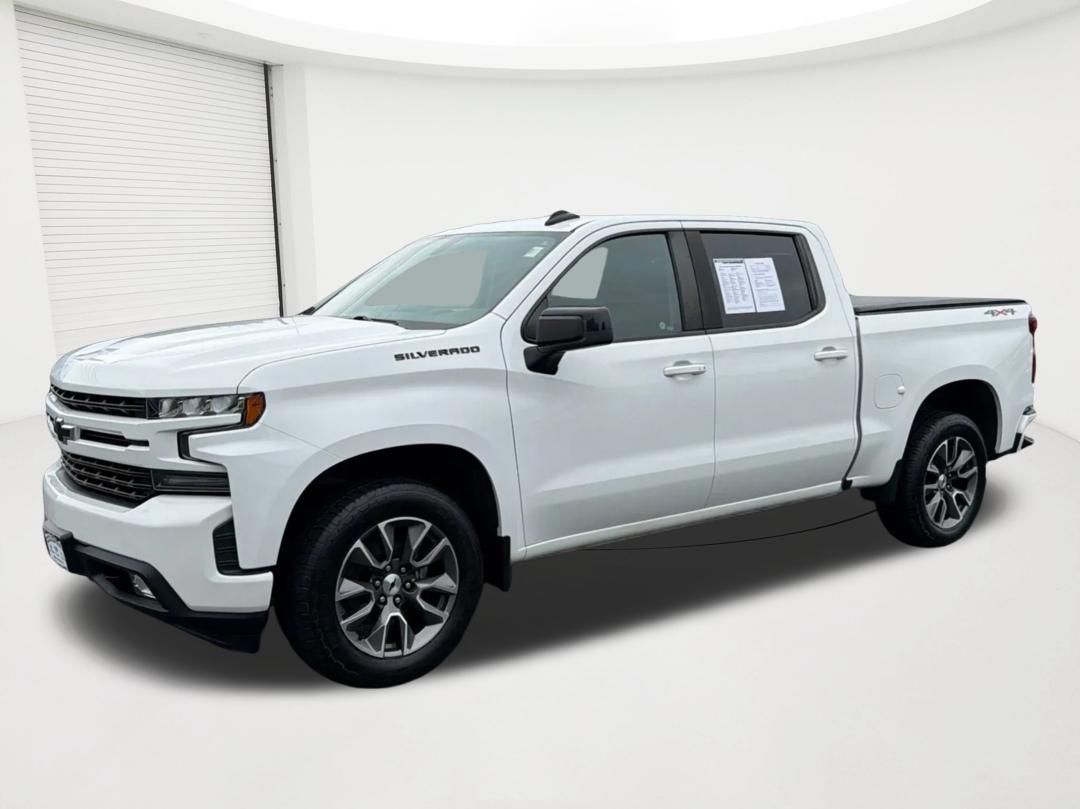 Summit White 2021 Chevrolet Silverado 1500 Pickup Truck Four-Wheel Drive 8-Speed Automatic