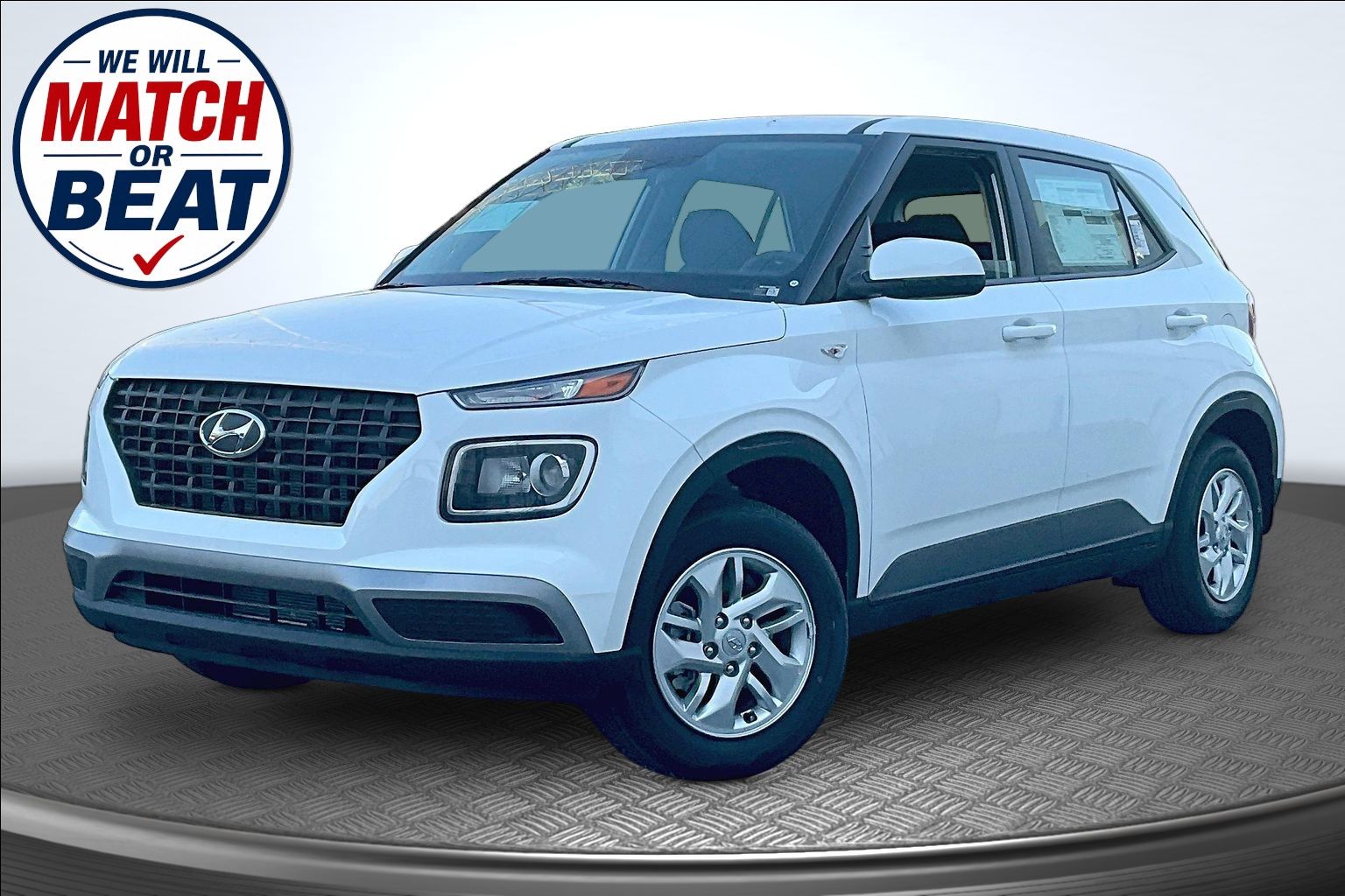 Lunar White 2026 Hyundai Venue SUV / Crossover Front-Wheel Drive Continuously Variable Transmission